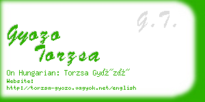 gyozo torzsa business card